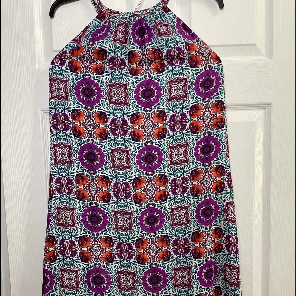 12. Cremieux multi colored dress